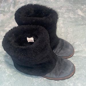 Black Ugg Sheepskin Boots